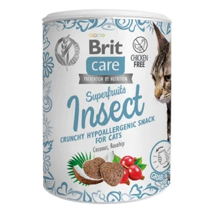 BRIT Care, Insectes, boîte de récompense sans céréales pour chats, système immunitaire et allergies, 100g