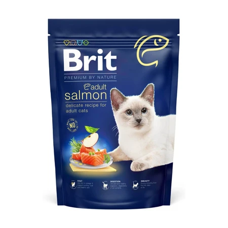 BRIT Premium by Nature, Salmon, dry cat food, 800g