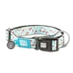 MAX & MOLLY Smart ID Unicorn, hondenhalsband, verstelbaar, polyester, blauw, drietand gesp, S(28-45 x 1.5cm)