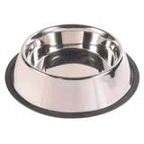 TRIXIE, Hundenapf, rund, rutschfest, Edelstahl, silber, L-XL(2.8l, ⌀32cm)