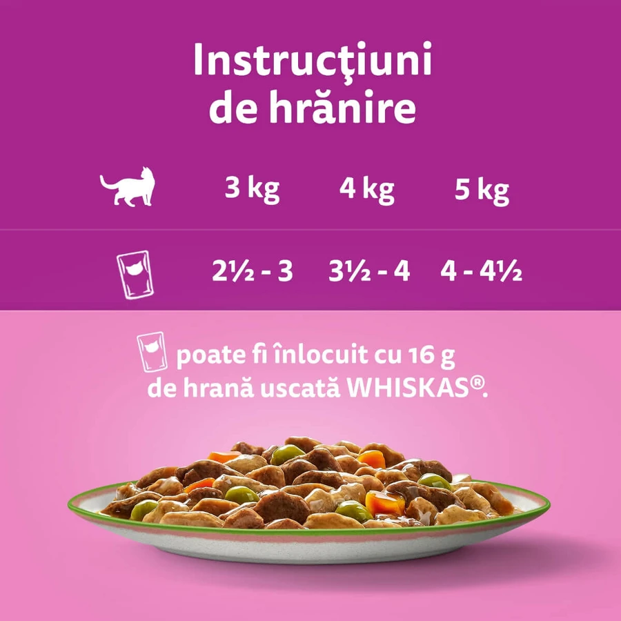 WHISKAS Tasty Mix Chef's Choice, Zalm, Rund, Kip & Gevogelte, Kip & Kalkoen, Kip & Kabeljauw, zakje nat kattenvoer, (in saus), multipack, 85g x 12