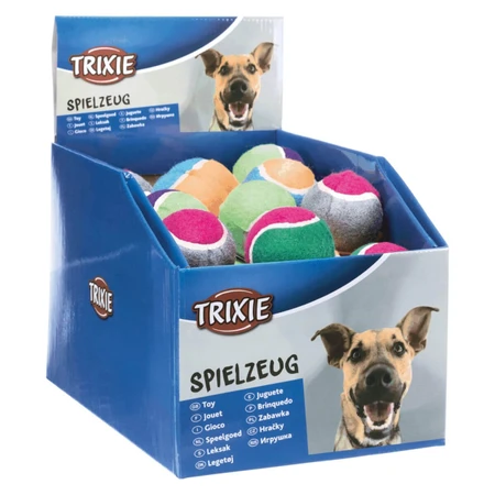 Trixie, pelota de tenis para perro, 6,4 cm, multicolor