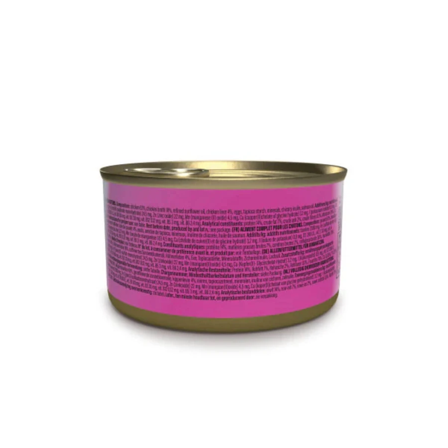 SCHESIR Baby Fillets, Poulet et Foie, nourriture humide en conserve sans céréales pour chats juniors, (en soupe), 70g