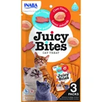 INABA Juicy Bites, Vis en Sint-Jakobsschelpen, zakje, graanvrij kattenvoer beloningen, semi-malistisch, 33g