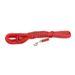 JULIUS-K9 Color & Gray, anti-slip riem met handvat voor honden, 30kg, textiel, tape, 14mm x 10m, rood