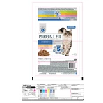 PERFECT FIT Cat Indoor 1+, Poulet, Saumon, sachet de nourriture humide pour chat, (en sauce), multipack, 85g x 4pcs