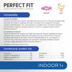PERFECT FIT Cat Indoor 1+, Poulet, Saumon, sachet de nourriture humide pour chat, (en sauce), multipack, 85g x 4pcs