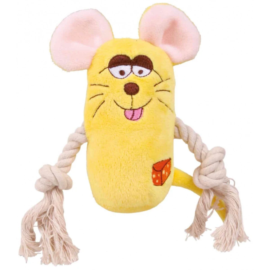 Trixie, plush plush toy with string, dogs, with sound, plush, 13cm, multicolor