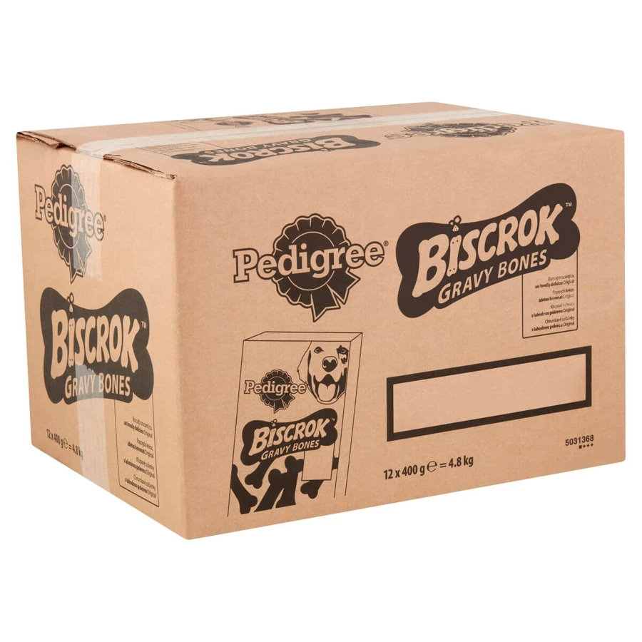 PEDIGREE Biscrok Gravy Bones, crocchette per cani, biscotti, 400g