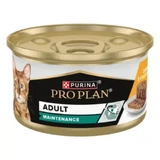 PURINA Pro Plan Adult Onderhoud, Kip, nat kattenvoer in blik, (pate), 85g