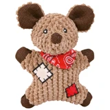 Trixie, muisspeeltje voor honden, met geluid, stof, 19cm, veelkleurig