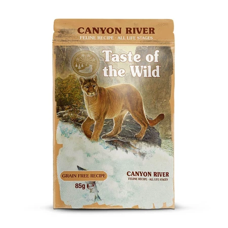 TASTE OF THE WILD Canyon River, Trout, sachet grain-free wet cat food, (in sauce), 85g