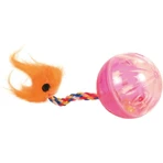 Trixie, 2 kulki z futerkiem, zabawka dla kota, plastikowa, wielokolorowa, 4cm: ceny i cechy