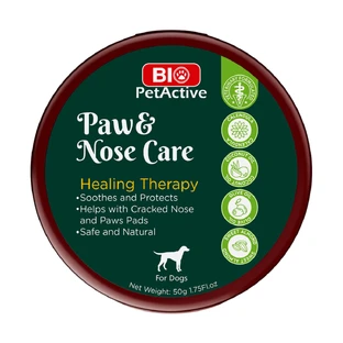 BIO PETACTIVE Paw&Nose Care, XS-XL, bálsamo para el cuidado de las patas de los perros, frasco, 50g
