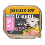 JULIUS-K9 Terrine, XS-S, Lamm und Kürbis, Feuchtfutterschale für Hunde, (Pastete), 150g