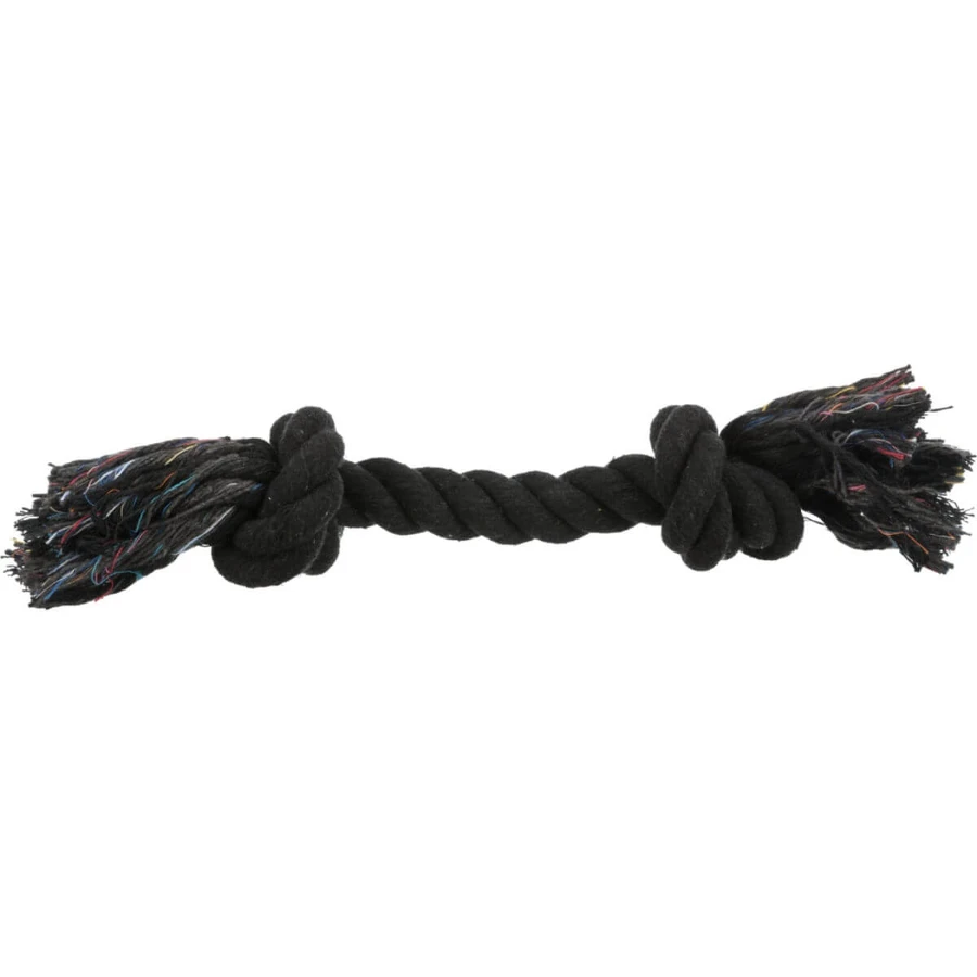 TRIXIE, juguete de cuerda con 2 nudos, 37cm, multicolor