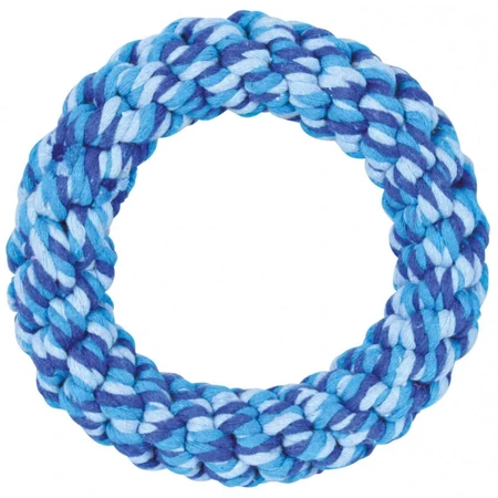 TRIXIE, Hundespielzeug mit Seilreifen, 14cm, multicolor