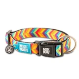 MAX & MOLLY Smart ID Summertime, hondenhalsband, verstelbaar, polyester, oranje, drietand gesp, S(28-45 x 1.5cm)