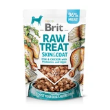 BRIT Raw Treat Skin & Coat XS-XL, Pescado y Pollo, bolsa de golosinas funcionales para perros, piel y pelo, 40g