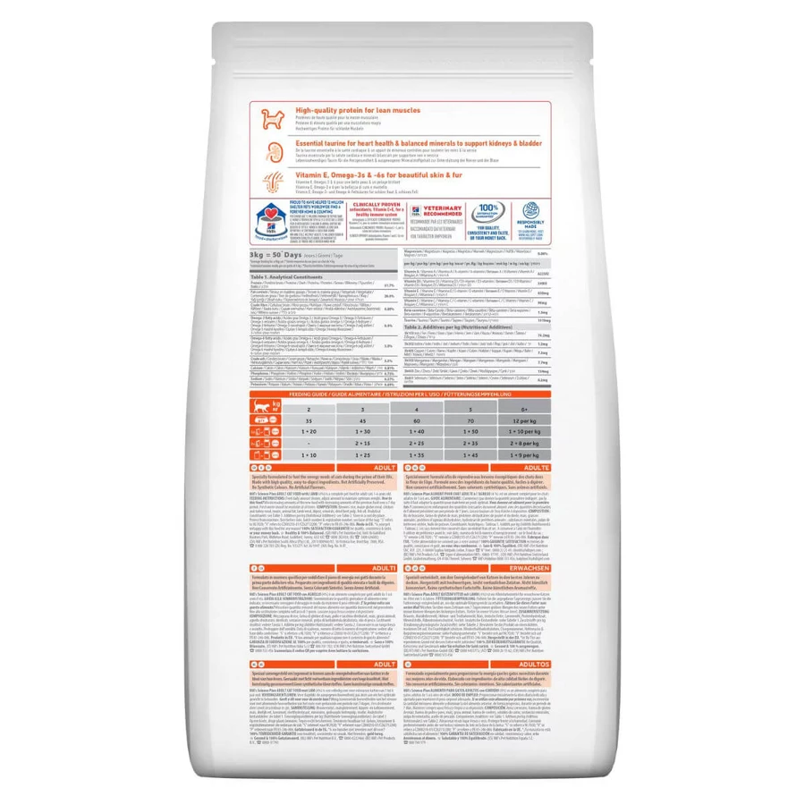 HILL'S Science Plan, Jagnięcina, sucha karma dla kotów, 1,5 kg: ceny i cechy