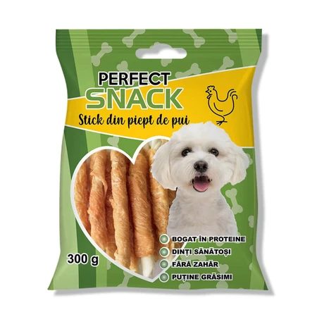 PERFECT SNACK Stick Chest, XS-XL, Huhn, Belohnungsbeutel für Hunde, 300g