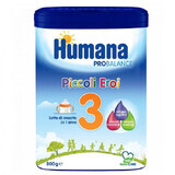 Formula de lapte pentru copii de varsta mica Formula 3 Piccoli Eroi, 1 an+, 800 gr, Humana