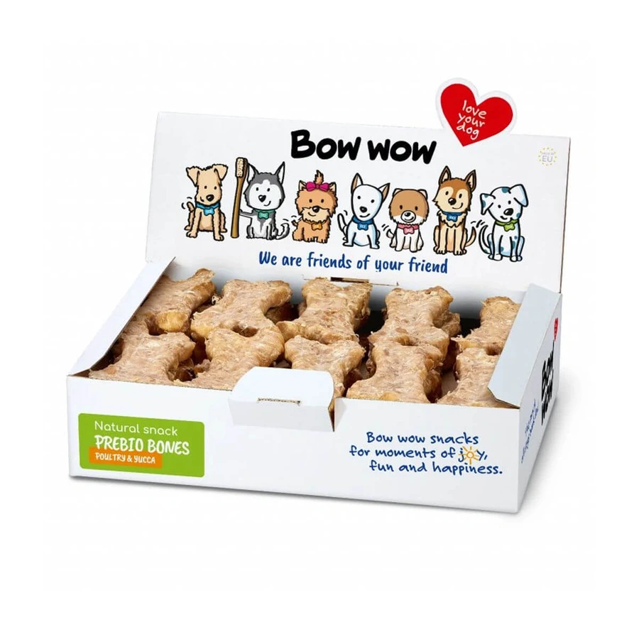 Bow Wow Natuurbot met Rundvlees, Kippenklever en Yucca, 30 stuks, 720 g