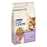 PURINA Cat Chow Sensitive, Zalm, droogvoer voor katten met spijsverteringsproblemen, 1,5kg