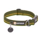 RUFFWEAR Flat Out Forest Horizon, collar ajustable para perro, verde y naranja, S(28-36 x 2cm)