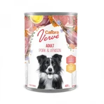 CALIBRA Verve GF, XS-XL, Maiale e Cervo, cibo umido in scatola senza cereali per cani, (paté), 400g