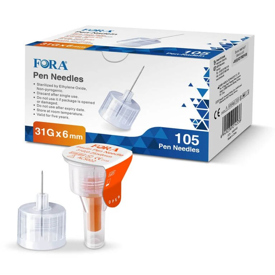 Aghi a penna FORA 31G 6mm / 105 pezzi