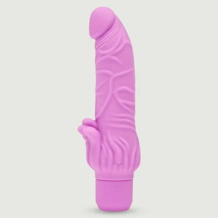 Vibrator de stimulare a clitorisului realist din silicon - roz