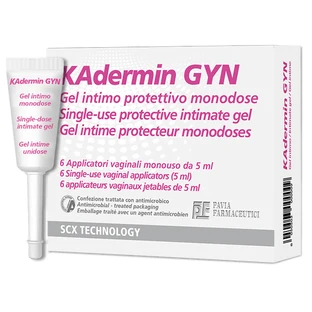 KAdermin GYN Single dose, 6 vaginal applicators, Mba Pharma