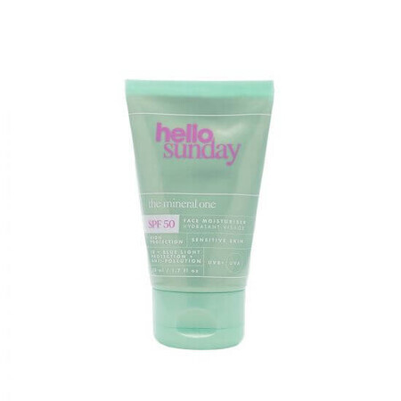 Crema minerala cu protectie solara SPF 50, 50 ml, Hello Sunday