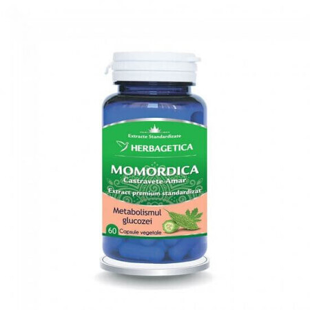 Momordica extract de castravete amar, 60 cps, Herbagetica