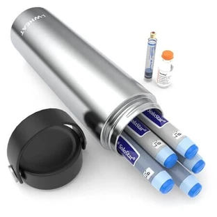 1-Wheat Intercontinental Draagbare Insuline Thermos 1-Wheat Intercontinental Zilver, 1 stuk, Disoncare