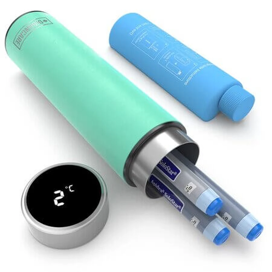 Termos portabil pentru insulina Odyssey Smart Seawater Cyan, 1 bucata, Disoncare