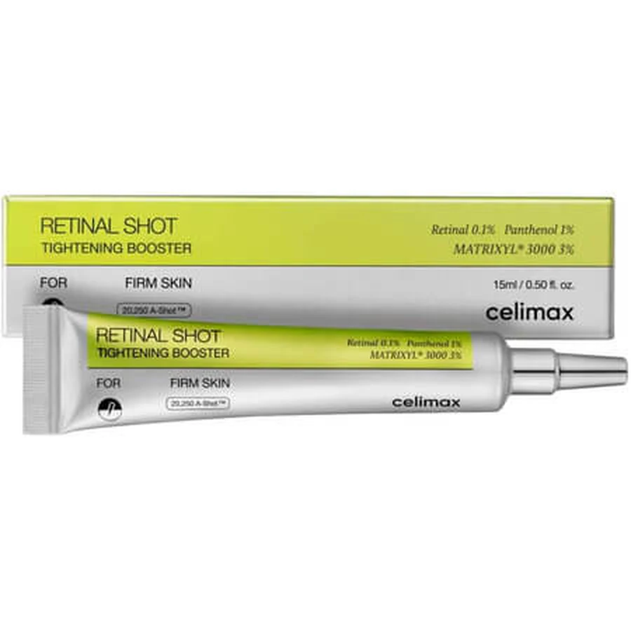 Geconcentreerd serum met 0,1% retinal, 3% matrixyl en 1% panthenol Vita-A Booster, 15 ml, Celimax