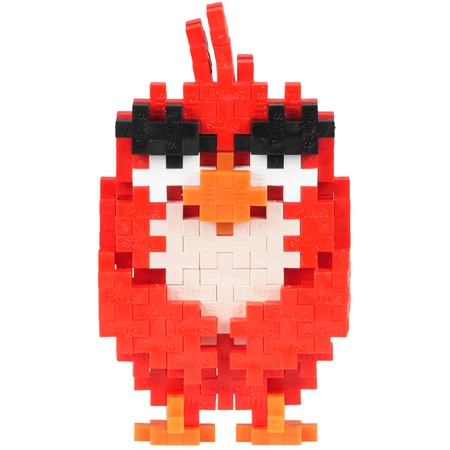 Plus-Plus construction set, 110 pieces tube, Angry Birds RED