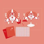 Gioco creativo pupazzi Cosmos fai da te, Djeco