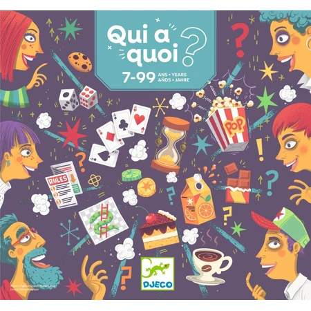 Jeu de logique coopératif Qui-à-quoi ? Djeco