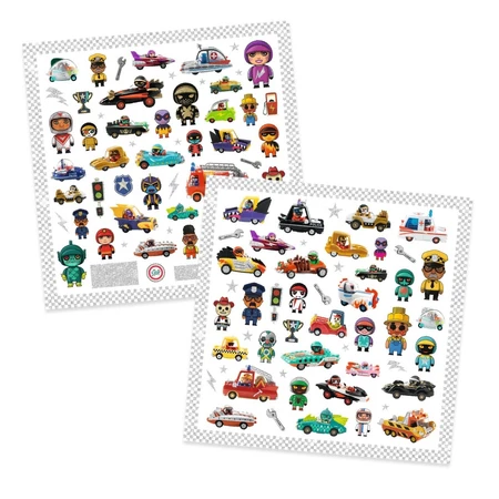 Metalen stickers Voertuigen, Djeco
