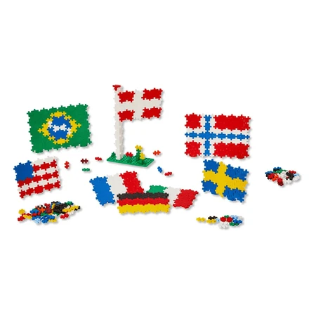 Jeu de construction Plus-Plus, 700 pièces, drapeaux