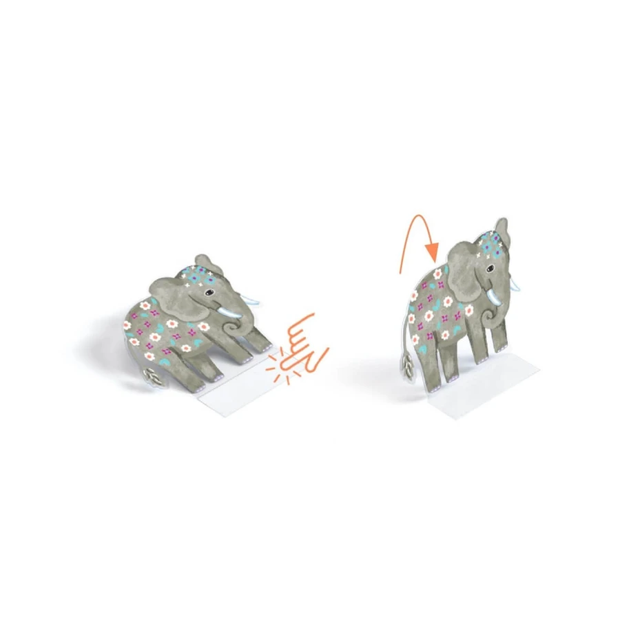 Set creativ de stickere reutilizabile Animale, Djeco