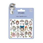 Djeco stickers set, portraits with glitter