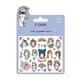 Djeco stickers set, portraits with glitter