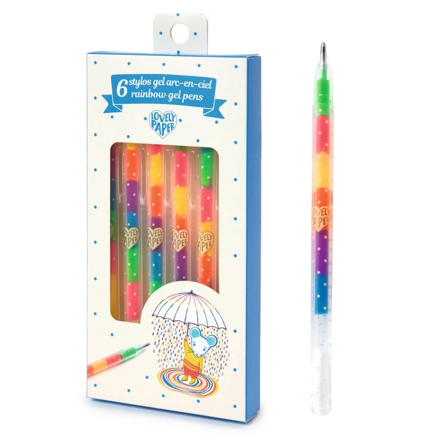 Set van 6 gelpennen, Djeco