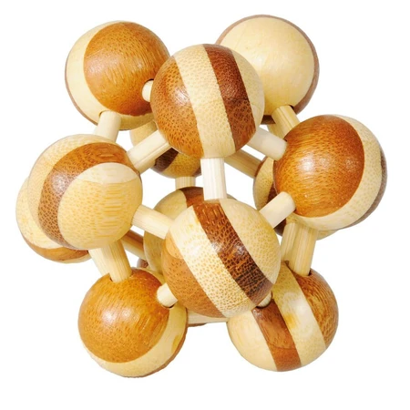 Logikspiel IQ Puzzle 3D Atom Atom zwei Farben, Fridolin