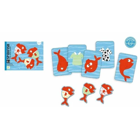 Joc acvatic cu carti Spidifish, Djeco