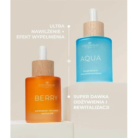 Cocosolis, AQUA, sérum visage à l'acide hyaluronique, 50 ml